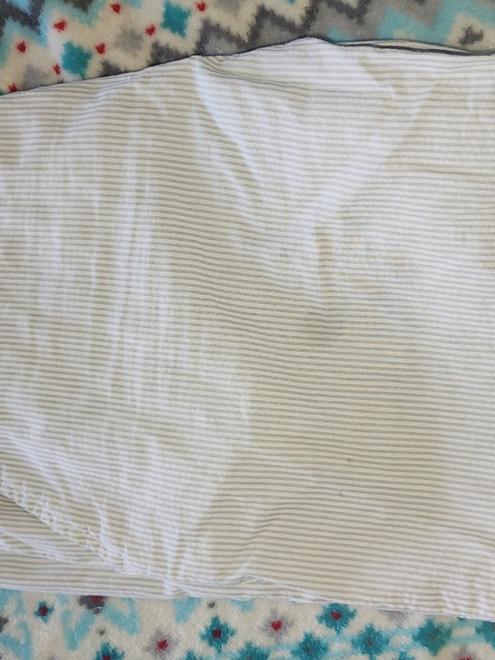 IZOD MENS SIZE 36 30BLUE WHITE pants  PINSTRIPE SEERSUCKER - Picture 2 of 4